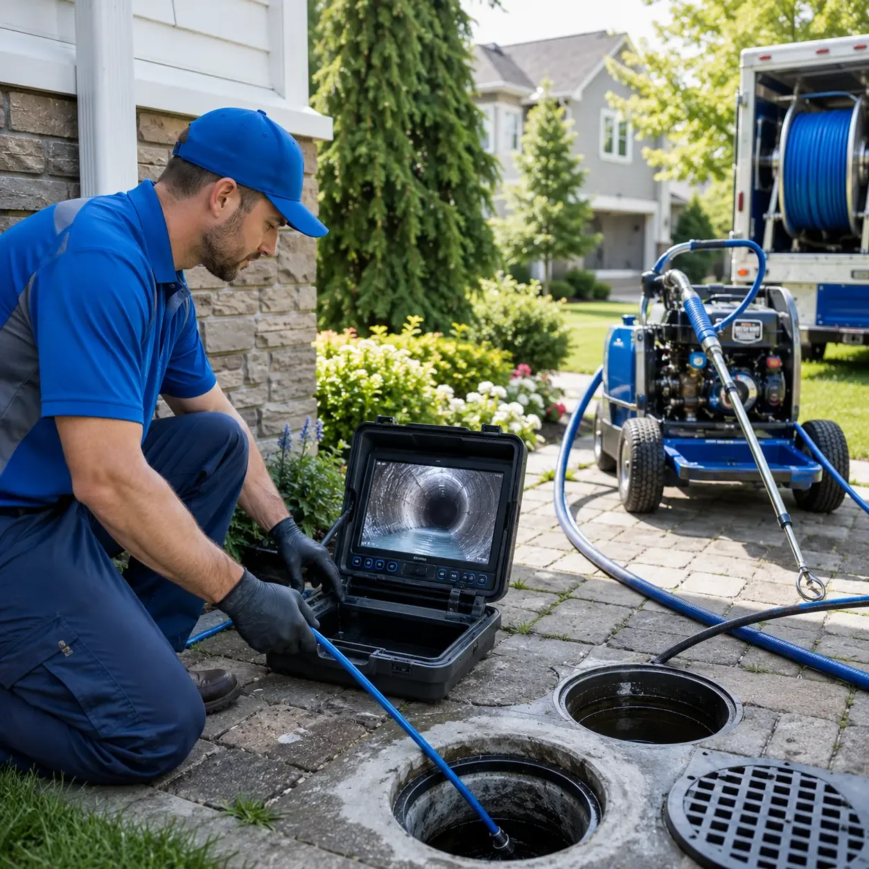 Outdoor drain cleaning professionals serving Jersey, AR